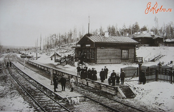 Железная дорога (поезда, паровозы, локомотивы, вагоны) - Станция Байроновка.Средне-Сибирская ж.д.