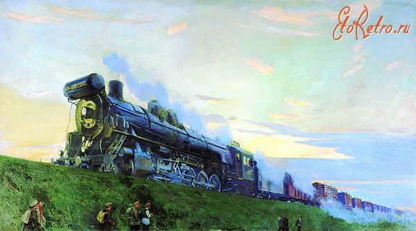 Железная дорога (поезда, паровозы, локомотивы, вагоны) - 