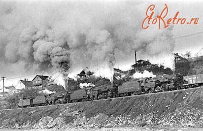 Железная дорога (поезда, паровозы, локомотивы, вагоны) - Американские паровозы типа 2-8-0 Consolidation/