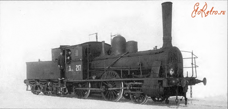 Железная дорога (поезда, паровозы, локомотивы, вагоны) - Пассажирский паровоз Дк.