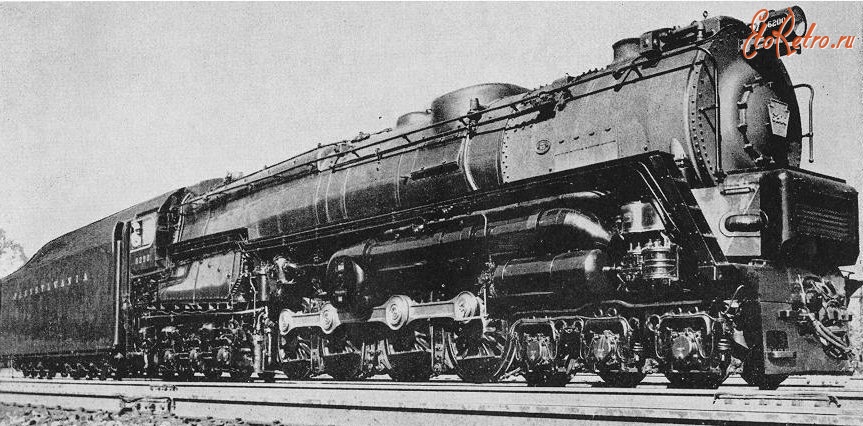 Железная дорога (поезда, паровозы, локомотивы, вагоны) - Американский паротурбовоз.