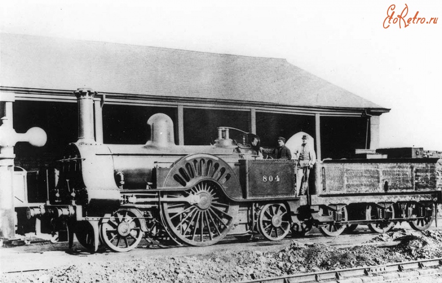Железная дорога (поезда, паровозы, локомотивы, вагоны) - Паровоз №804 типа 1-1-1 LNWR.Англия.