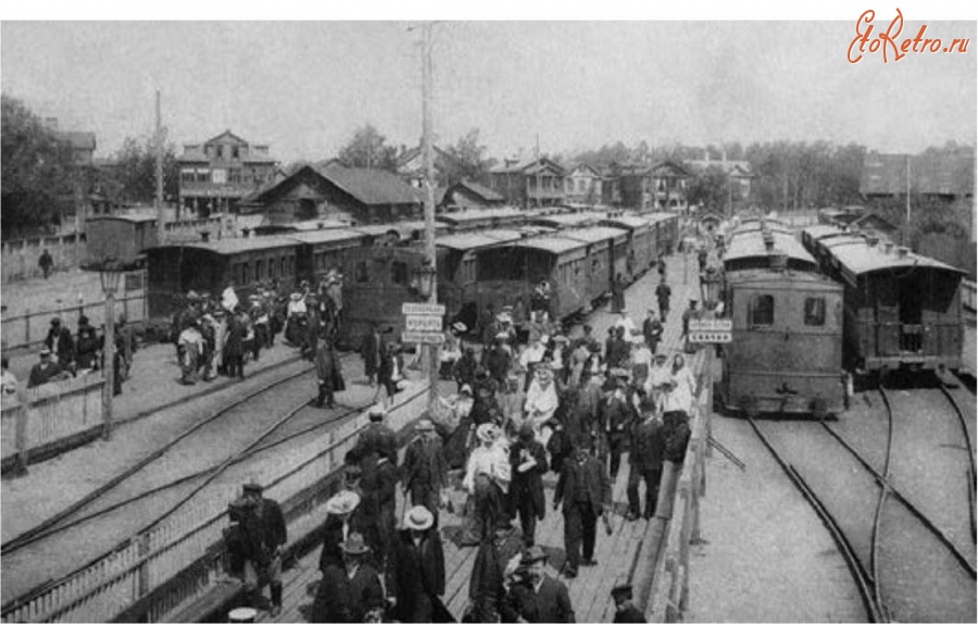 Железная дорога (поезда, паровозы, локомотивы, вагоны) - Станция Новая Деревня Сестрорецкой ж.д.