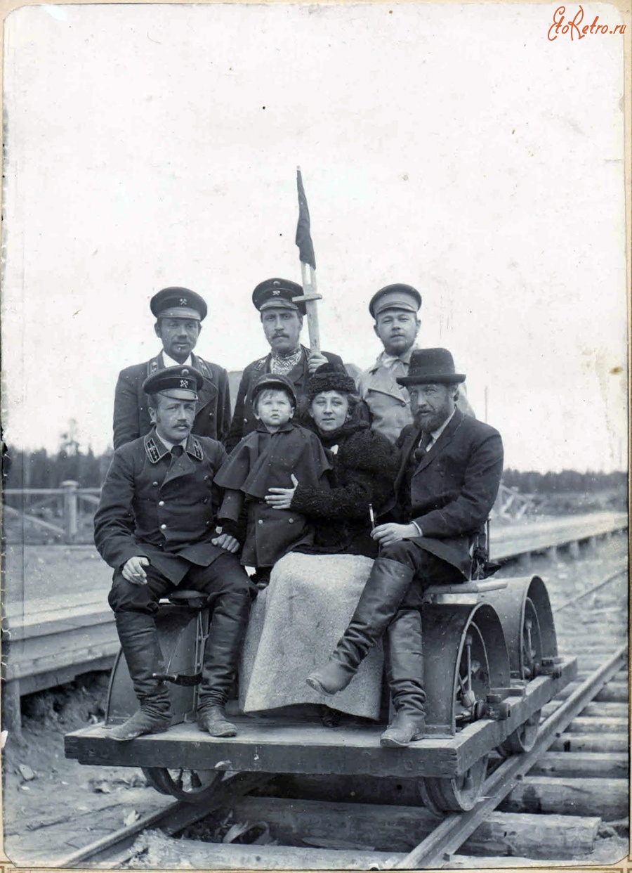 Железная дорога (поезда, паровозы, локомотивы, вагоны) - Ручная дрезина на железной дороге Вологда-Архангельск