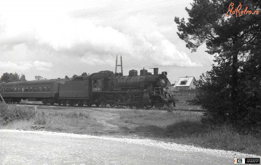 Железная дорога (поезда, паровозы, локомотивы, вагоны) - Паровоз Су251-80 в окрестностях Хаапсалу,Эстония