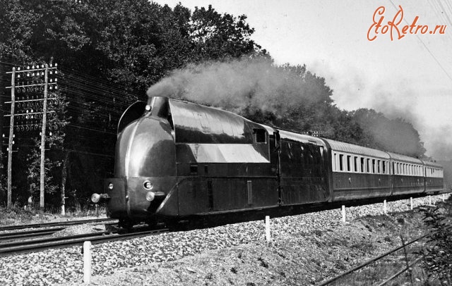 Железная дорога (поезда, паровозы, локомотивы, вагоны) - Аэродинамический поезд 
