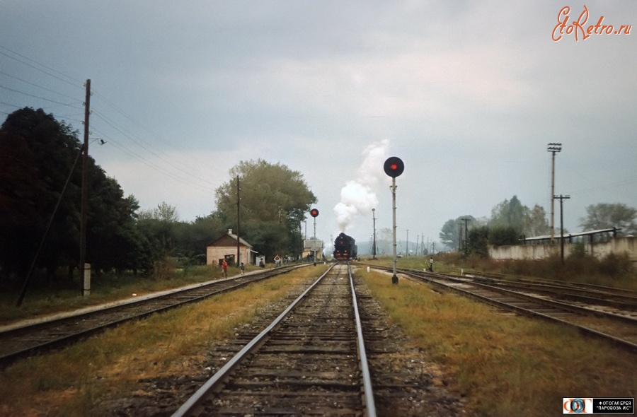 Железная дорога (поезда, паровозы, локомотивы, вагоны) - Паровоз Л-0635 на ст.Кореновск,Краснодарский край