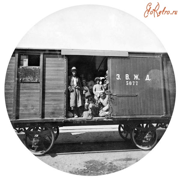Железная дорога (поезда, паровозы, локомотивы, вагоны) - Пассажиры Закаспийской Военной Железной Дороги
