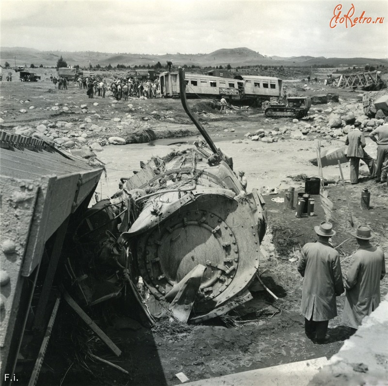 Железная дорога (поезда, паровозы, локомотивы, вагоны) - Бедствие на Танигвай
