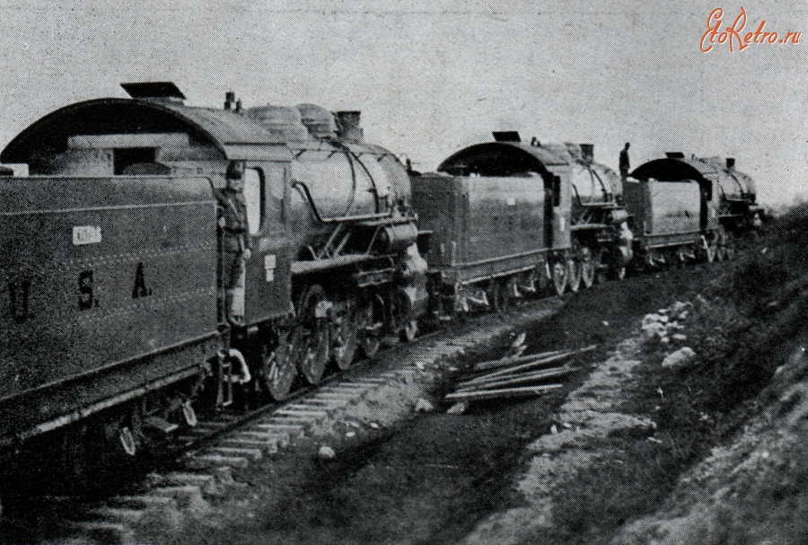 Железная дорога (поезда, паровозы, локомотивы, вагоны) - Американские паровозы во Франции