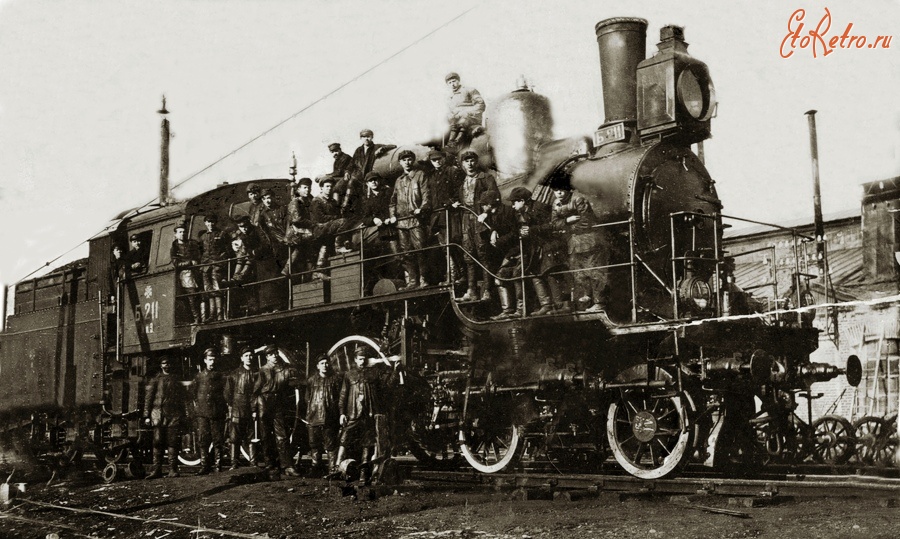 Железная дорога (поезда, паровозы, локомотивы, вагоны) - Субботник в депо Златоуст по восстановлению паровоза Б.211