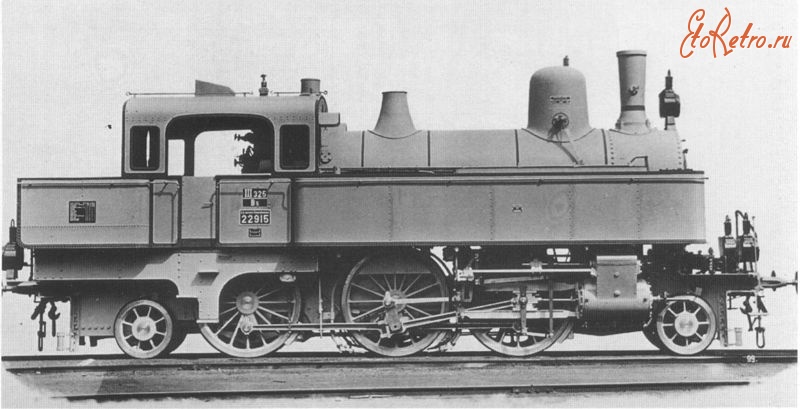 Железная дорога (поезда, паровозы, локомотивы, вагоны) - Танк-паровоз kkStb 229  типа 1-3-1