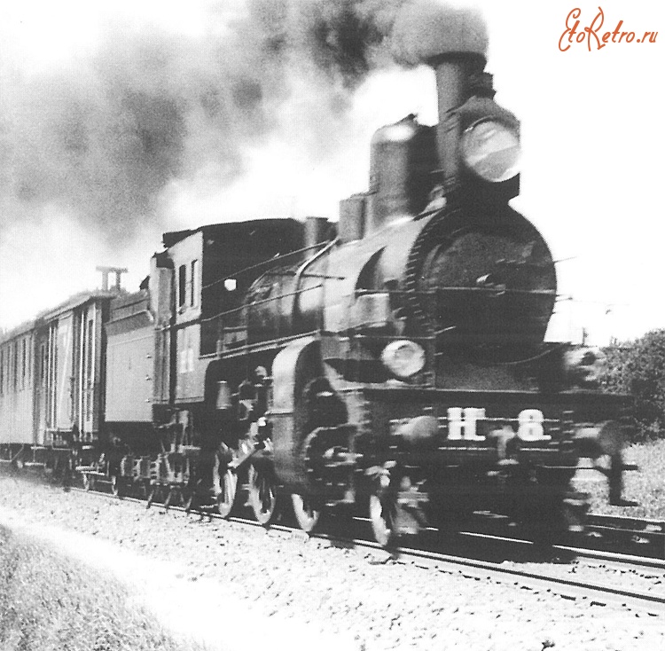 Железная дорога (поезда, паровозы, локомотивы, вагоны) - Пассажирский паровоз Нв.8
