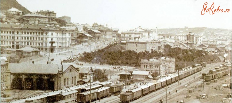 Железная дорога (поезда, паровозы, локомотивы, вагоны) - Станция Владивосток