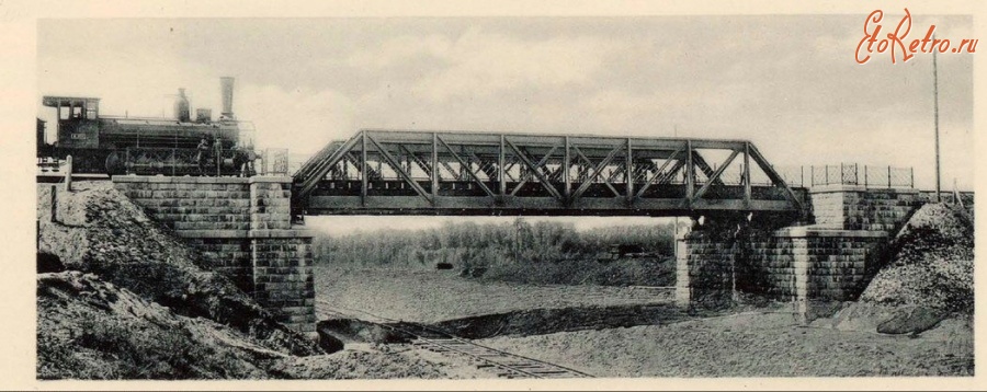 Железная дорога (поезда, паровозы, локомотивы, вагоны) - Мост через Виндавскую ж.д.