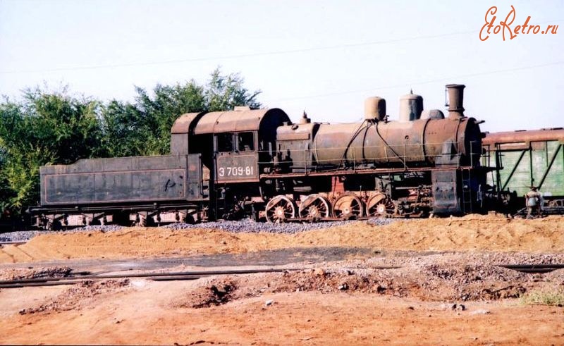 Железная дорога (поезда, паровозы, локомотивы, вагоны) - Паровоз Эу709-81