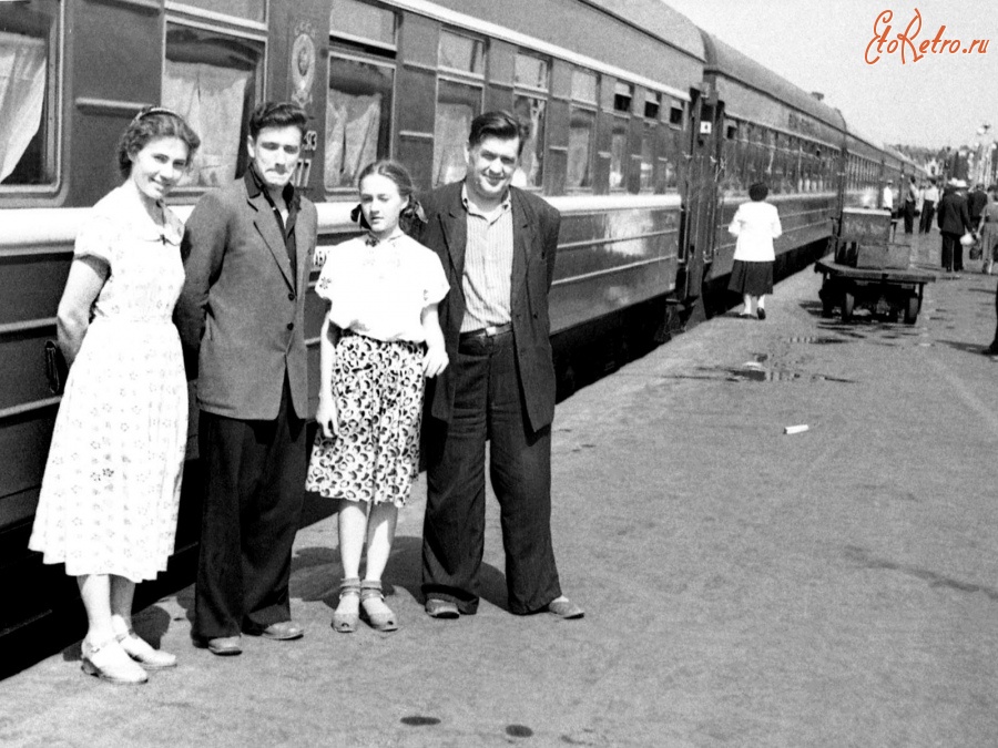 Железная дорога (поезда, паровозы, локомотивы, вагоны) - Поезда, 1956