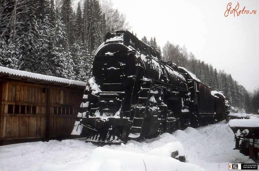 Железная дорога (поезда, паровозы, локомотивы, вагоны) - Паровоз ЛВ-0333 на базе запаса Шумково,Пермский край