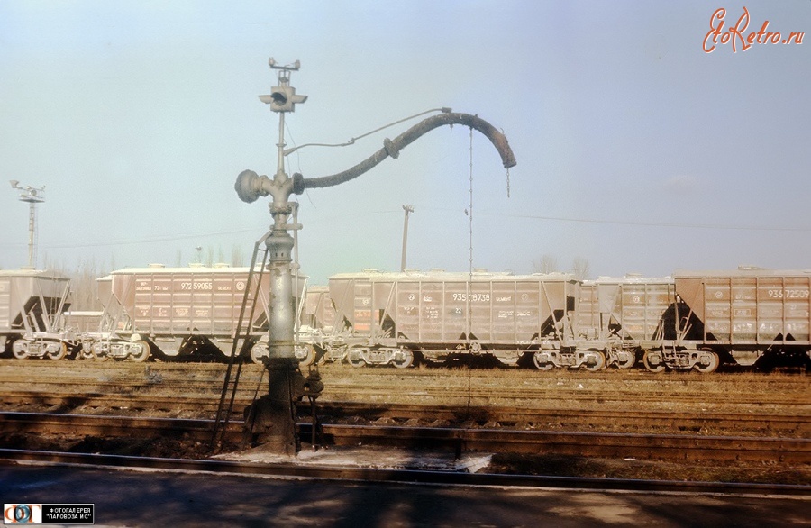 Железная дорога (поезда, паровозы, локомотивы, вагоны) - Паровозная гидроколонка на ст.Гречаны,Хмельницкая область