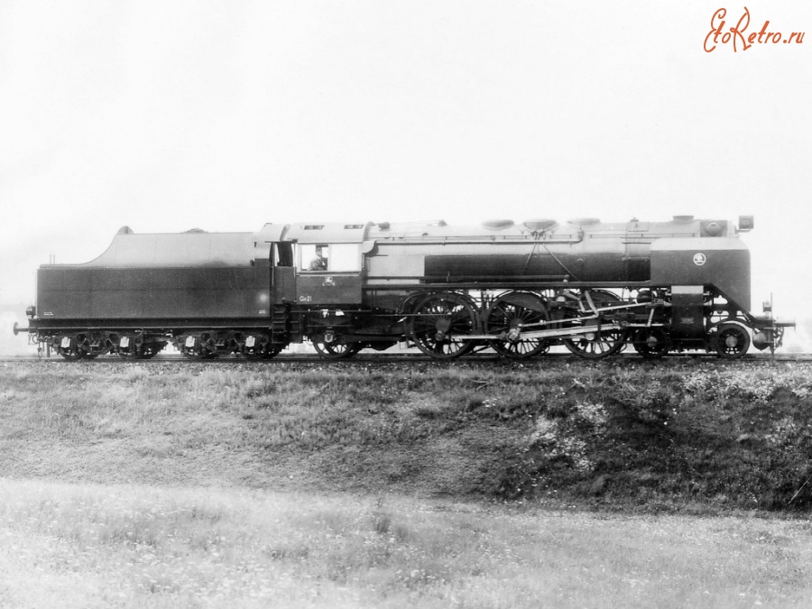 Железная дорога (поезда, паровозы, локомотивы, вагоны) - Чешский паровоз 399.0 типа 2-3-1 построенный для Литвы