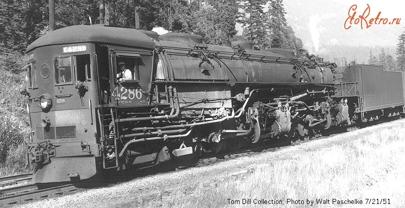 Железная дорога (поезда, паровозы, локомотивы, вагоны) - Паровоз №4286
