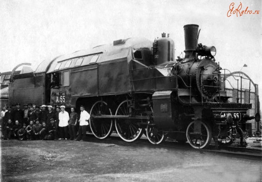 Железная дорога (поезда, паровозы, локомотивы, вагоны) - Паровая электростанция на базе паровоза А.55