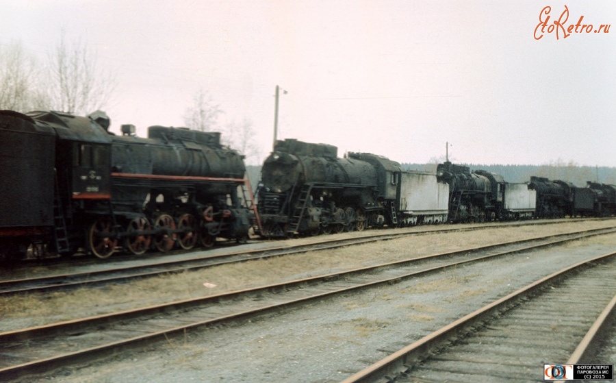 Железная дорога (поезда, паровозы, локомотивы, вагоны) - Паровозы ЛВ-0123 и ЛВ-0355 на базе запаса Шумково
