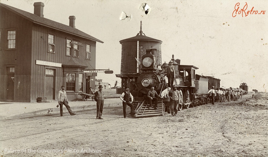 Железная дорога (поезда, паровозы, локомотивы, вагоны) - Поезд на ст.Энгл
