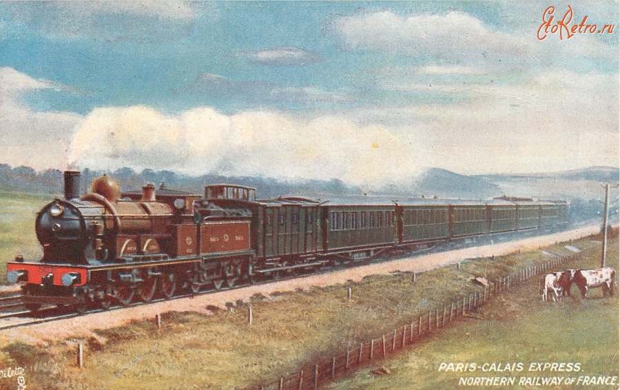 Железная дорога (поезда, паровозы, локомотивы, вагоны) - Северная железная дорога Франции. Экспресс Париж - Кале