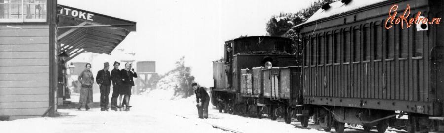Железная дорога (поезда, паровозы, локомотивы, вагоны) - Танк-паровоз серии Ww с поездом