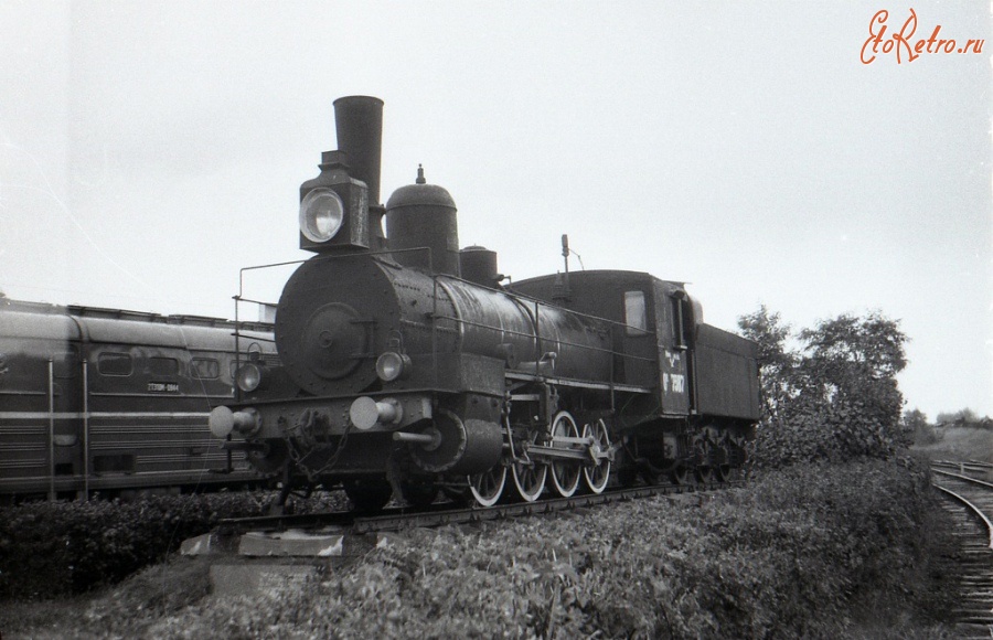 Железная дорога (поезда, паровозы, локомотивы, вагоны) - Паровоз Ов-7587 в депо Брянск-II