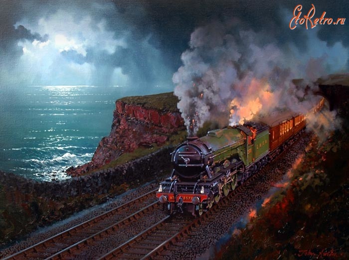 Железная дорога (поезда, паровозы, локомотивы, вагоны) - Паровоз GWR 4700 