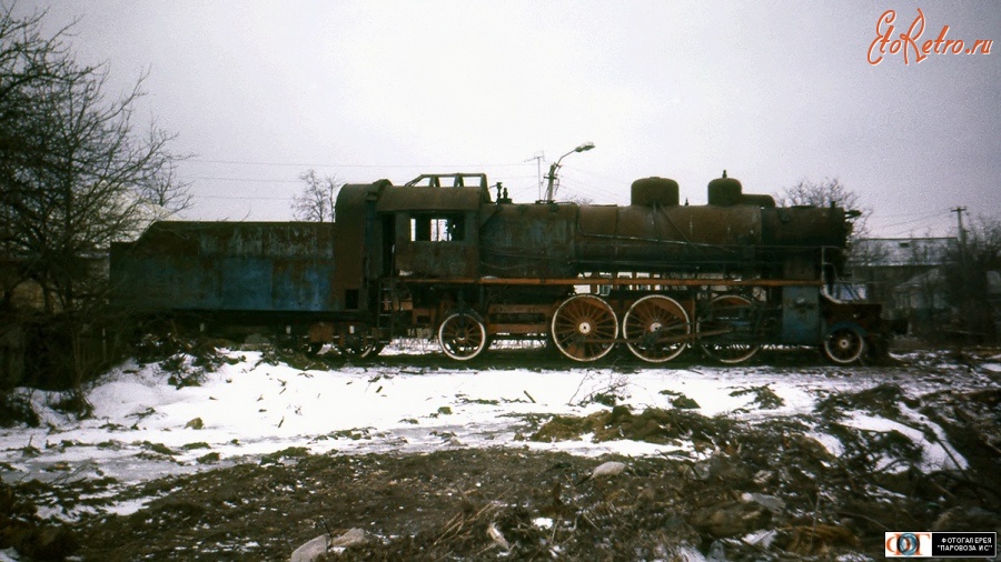 Железная дорога (поезда, паровозы, локомотивы, вагоны) - Паровоз Су214-67 в пос.Шпаковское