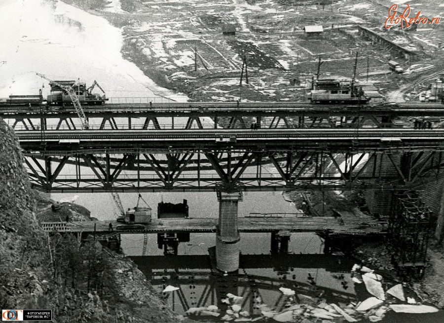 Железная дорога (поезда, паровозы, локомотивы, вагоны) - Капитальный ремонт моста через р.Юрюзань