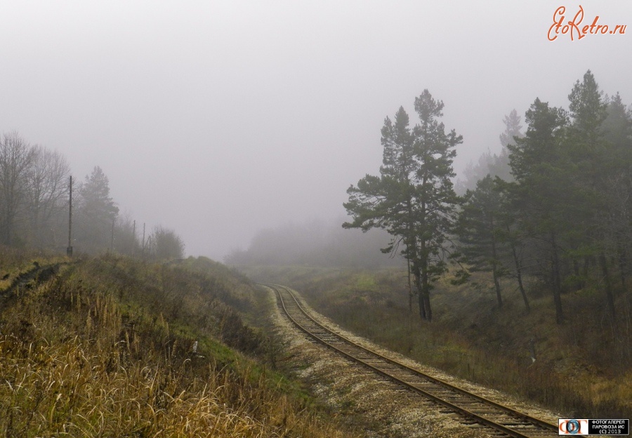 Железная дорога (поезда, паровозы, локомотивы, вагоны) - Поздняя осень