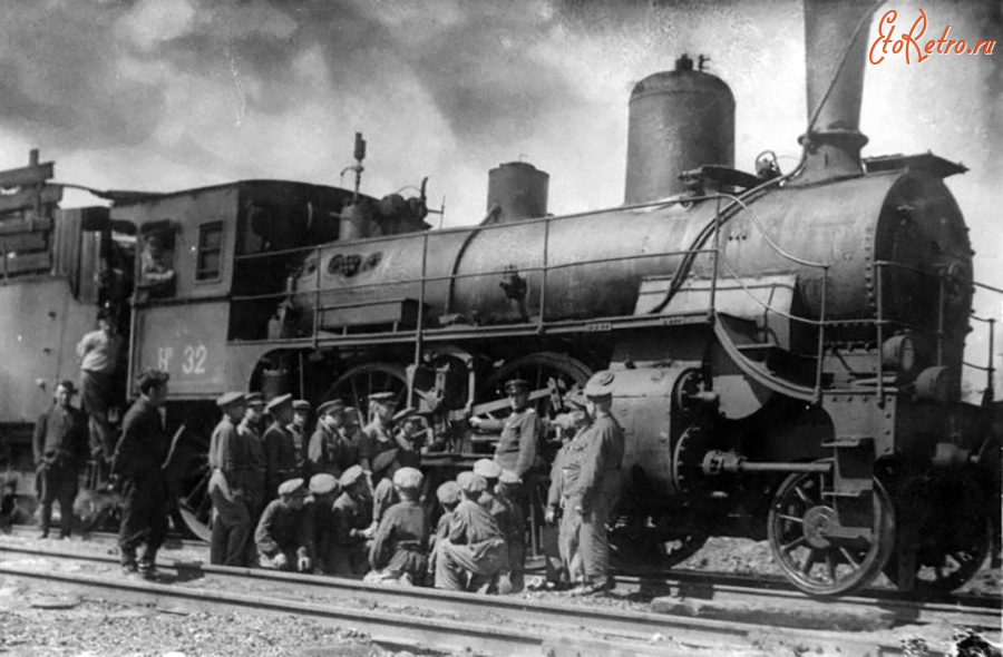 Железная дорога (поезда, паровозы, локомотивы, вагоны) - Пассажирский паровоз серии Нв.32 типа 1-3-0