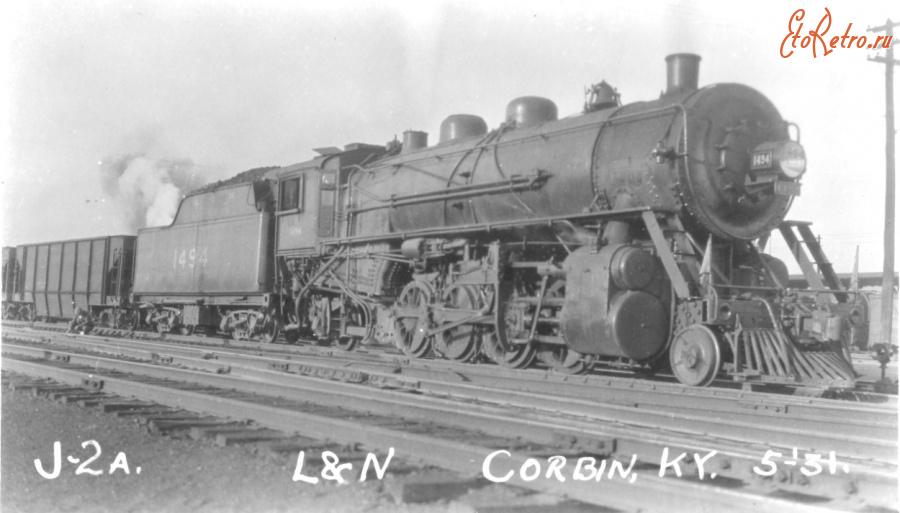 Железная дорога (поезда, паровозы, локомотивы, вагоны) - Паровоз Класс J-2А №1494 типа 1-4-1