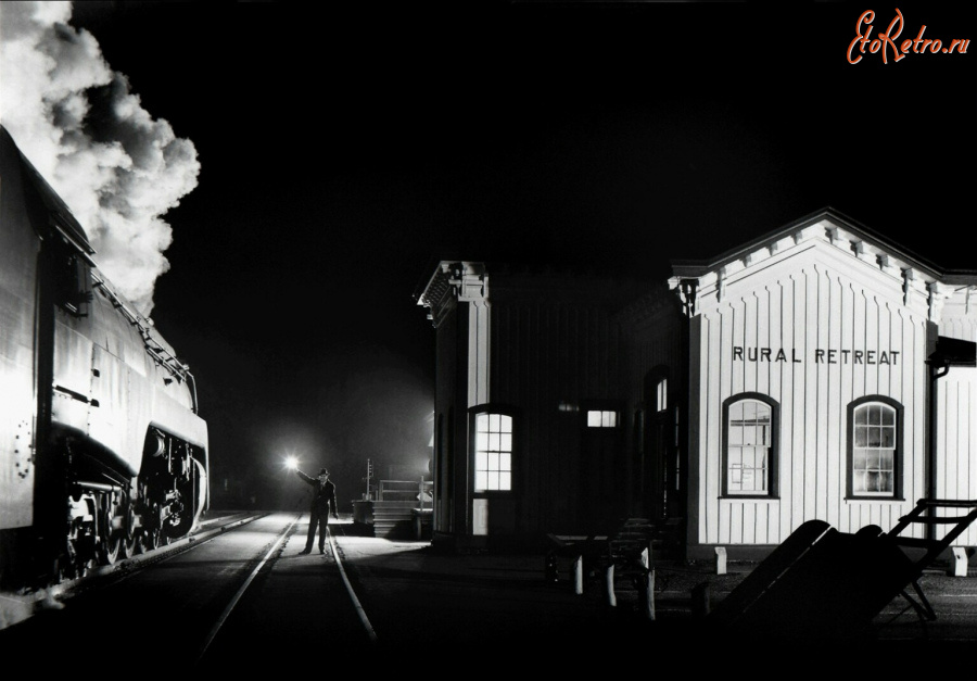 Железная дорога (поезда, паровозы, локомотивы, вагоны) - Станция Деревенский приют