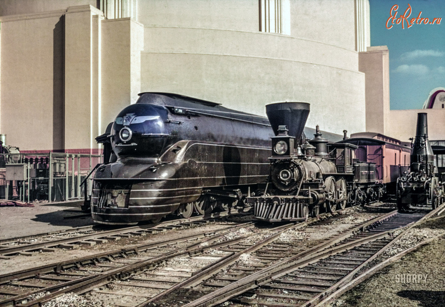 Железная дорога (поезда, паровозы, локомотивы, вагоны) - На Всемирной выставке в Нью-Йорке