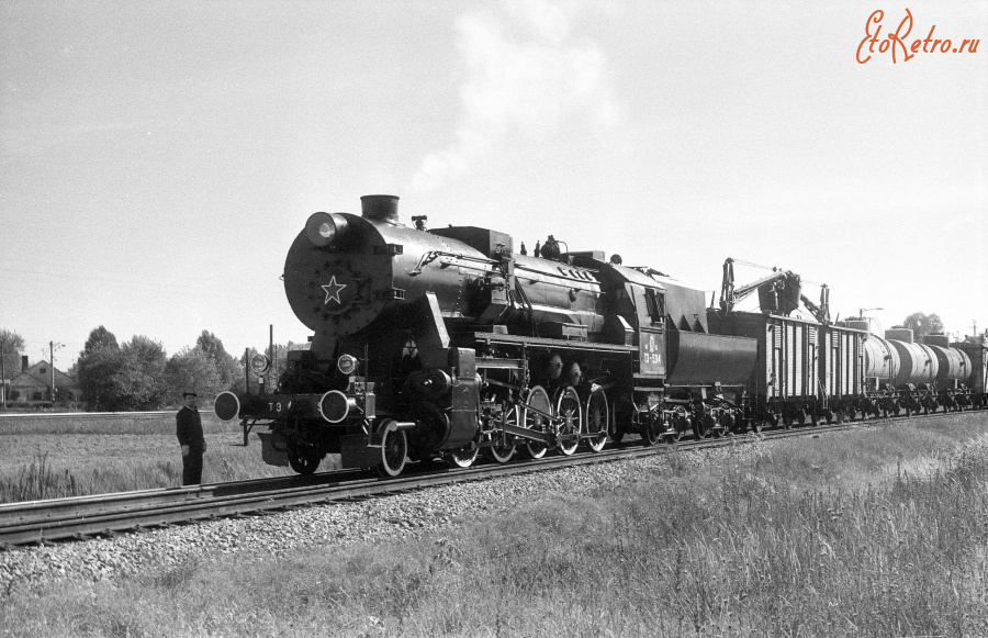 Железная дорога (поезда, паровозы, локомотивы, вагоны) - Паровоз серии ТЭ-5314