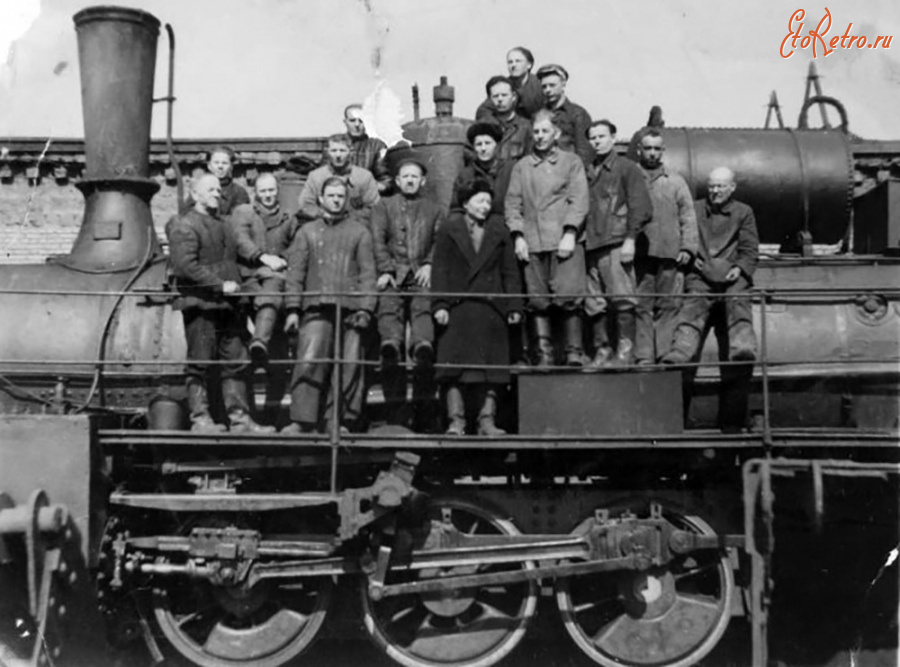 Железная дорога (поезда, паровозы, локомотивы, вагоны) - Работники депо азотно-тукового завода