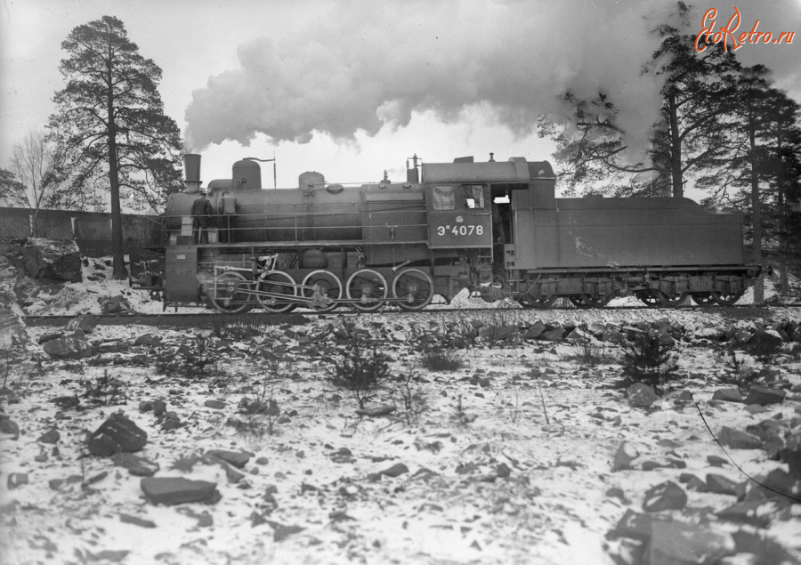 Железная дорога (поезда, паровозы, локомотивы, вагоны) - Паровоз серии Эш4078
