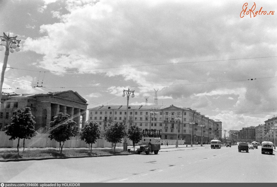 Минск - Строящаяся филармония 1960, Белоруссия, Минск
