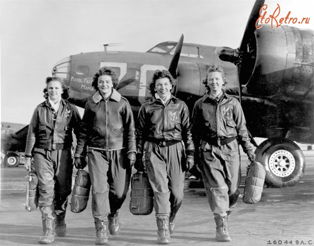 Войны (боевые действия) - Пилоты женской службы ВВС США.