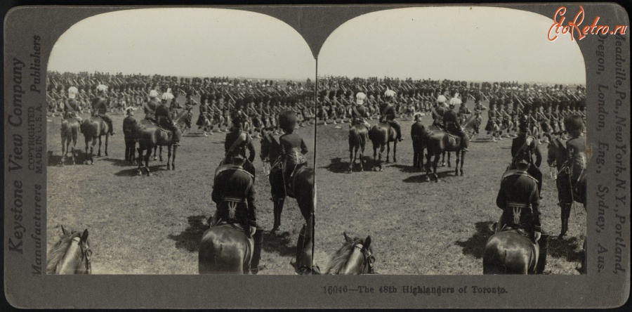 Войны (боевые действия) - 48-й Шотландский полк. Торонто, 1914