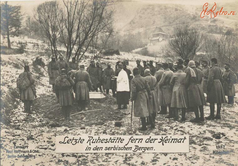 Войны (боевые действия) - Последние почести погибшим, Берген, 1914-1918