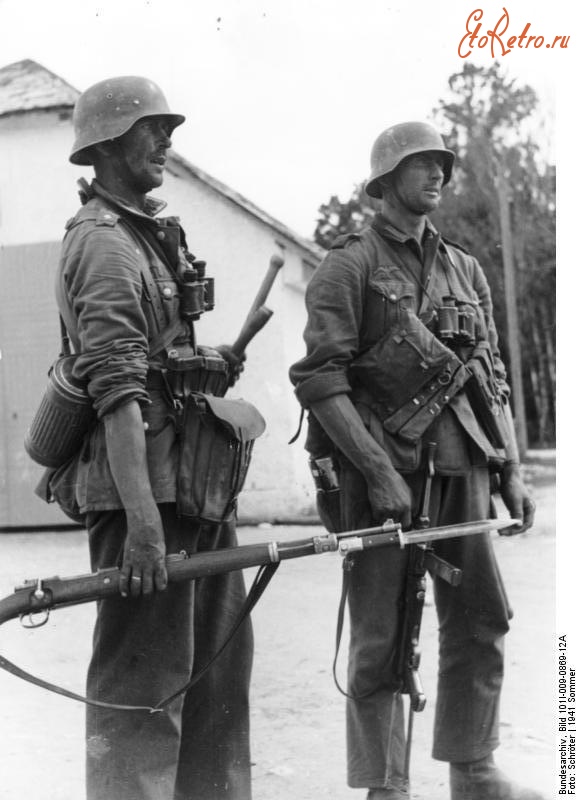 Войны (боевые действия) - Немецкие пехотинцы летом 1941