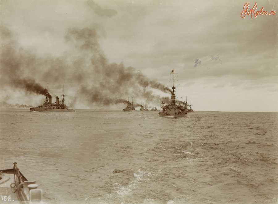 Корабли - Пиллау - Данциг. 12 сентября 1901г.