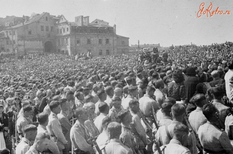 Люблин - Панихида по жертвам, замученным фашистами во время оккупации