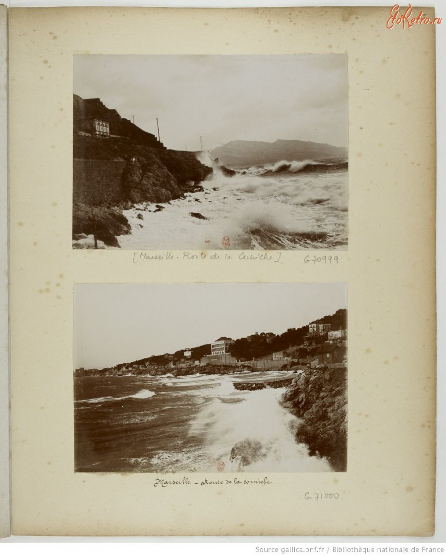 Марсель - Марсель. Виллы на берегу, 1898
